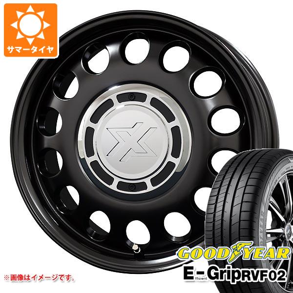 サマータイヤ 165/55R15 75V グッドイヤー エフィシエントグリップ RVF02 コスミック クロスブラッド スティール 4.5 15 :cssteelk 36635:タイヤ1番