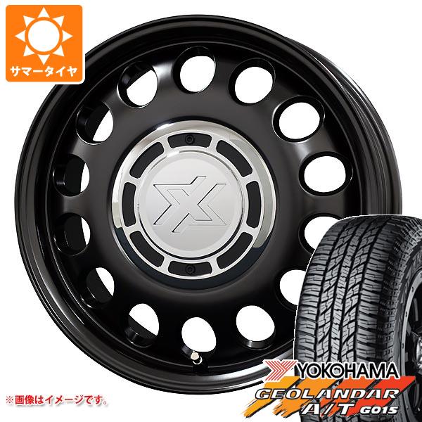 サマータイヤ 165/60R15 77H ヨコハマ ジオランダー A/T G015 ブラックレター コスミック クロスブラッド スティール 4.5 15 :cssteelk 24998:タイヤ1番