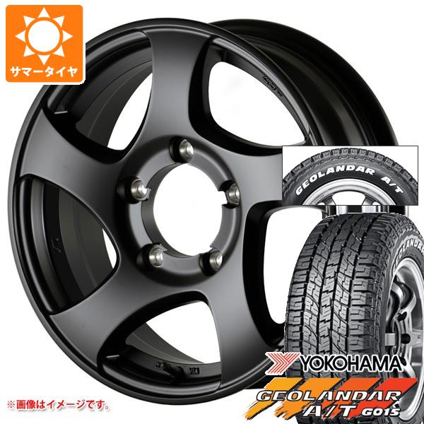 5本セット ジムニーシエラ JB74W用 サマータイヤ ヨコハマ ジオランダー A/T G015 185/85R16 105/103N LT ホワイトレター ゼロワンハイパー JL 6.0-16