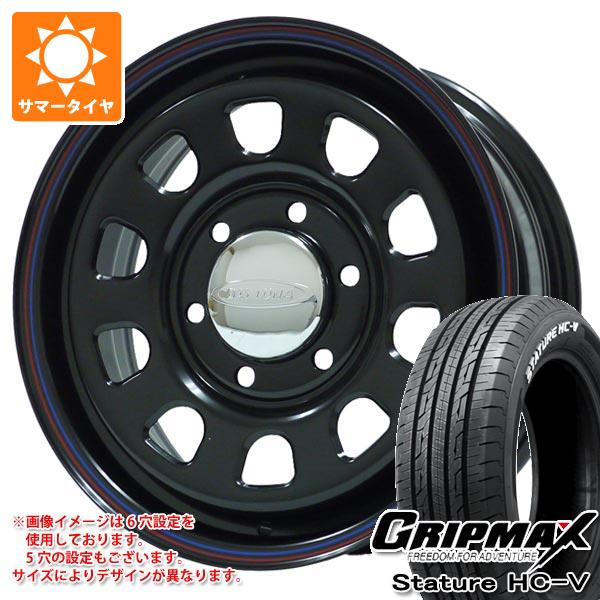 NV350キャラバン E26用 サマータイヤ グリップマックス スタチャー HC V 215/65R16C 109/107S ホワイトレター デイトナズ 6.5 16 :daysbk 39753 n84747sn:タイヤ1番