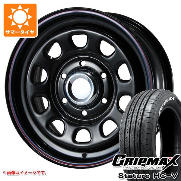 ハイエース 200系用 サマータイヤ グリップマックス スタチャー HC V 195/80R15LT 107/105Q ホワイトレター MLJ デイトナ SS 6.5 15 :dayssh 39752 t80741yt:タイヤ1番