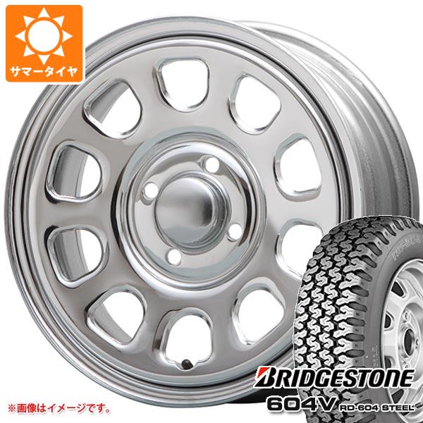 サマータイヤ 165R14 8PR ブリヂストン 604V RD 604 スチール (165/80R14 97/95N相当) MLJ デイトナ SS 5.0 14 :daytssck 28460:タイヤ1番