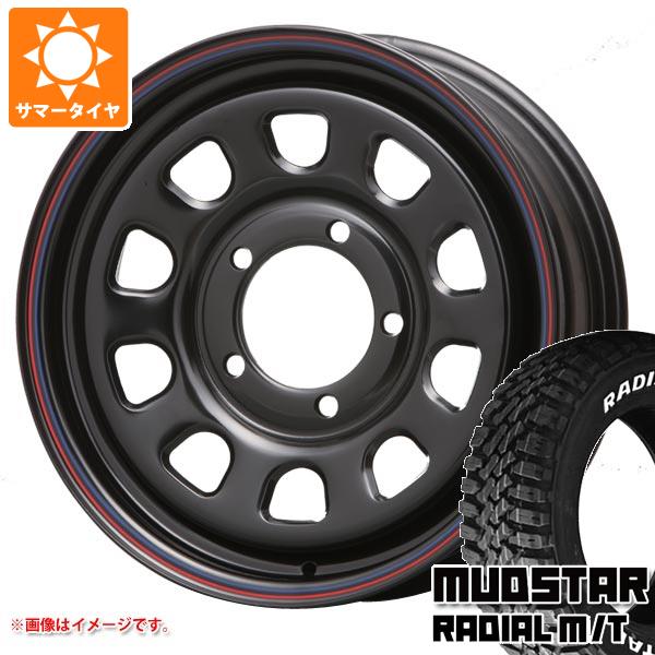 ジムニーシエラ JB74W用 サマータイヤ マッドスター ラジアル M/T 215/70R16 100T ホワイトレター MLJ デイトナ SS 6.0-16