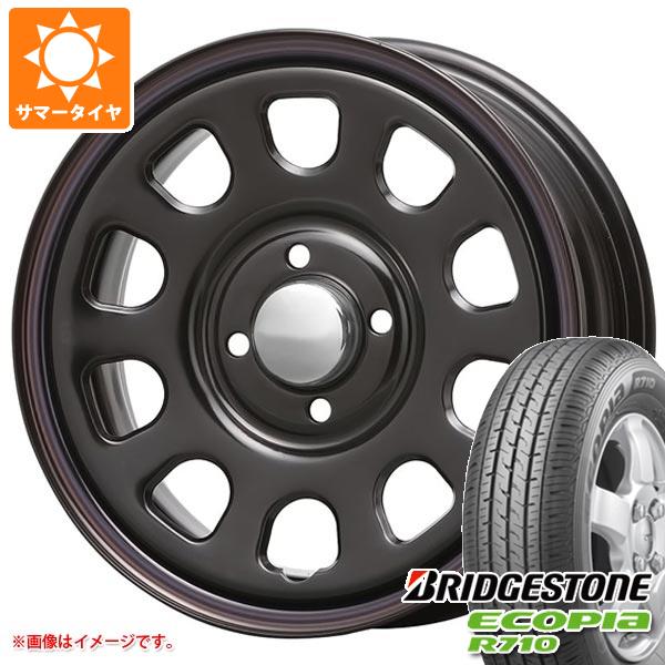 エブリイバン DA17V用 サマータイヤ ブリヂストン エコピア R710 165/80R14 97/95N (165R14 8PR相当) MLJ デイトナ SS 5.0 14 :daytssk 35115 s861055zk:タイヤ1番