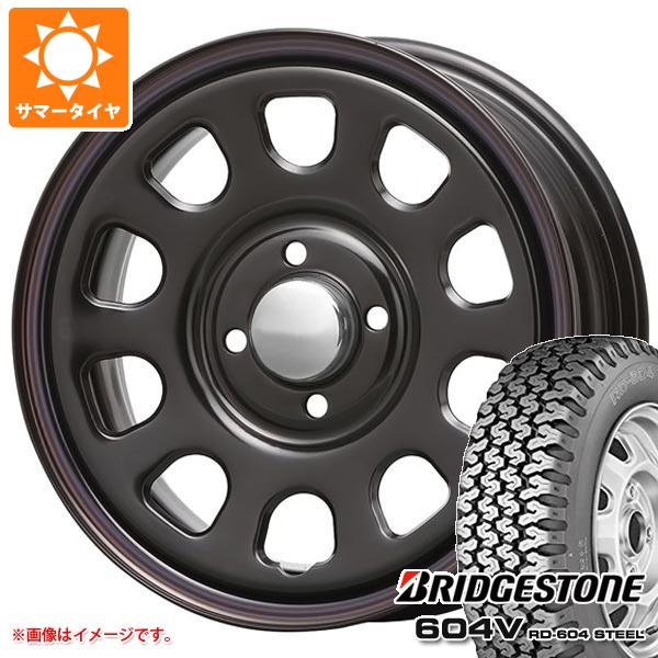 エブリイワゴン DA17W用 サマータイヤ ブリヂストン 604V RD-604 スチール 165R14 6PR (165/80R14  91/90N相当) MLJ デイトナ SS 5.0-14 : daytssk-28459-s861030zk : タイヤ1番 - 通販 -  Yahoo!ショッピング