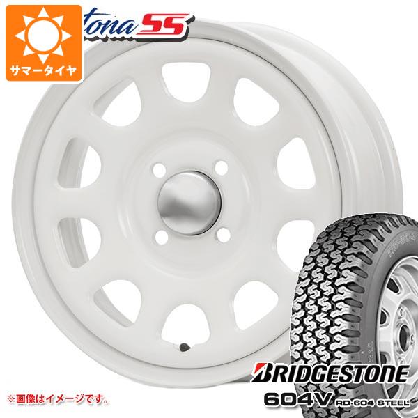 サマータイヤ 165R14 6PR ブリヂストン 604V RD 604 スチール (165/80R14 91/90N相当) MLJ デイトナ SS 5.0 14 :daytsswk 28459:タイヤ1番