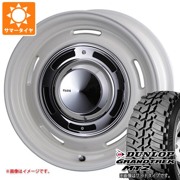 ハイラックスサーフ185系用 サマータイヤ ダンロップ グラントレック MT2 265/70R16 112Q ブラックレター WIDE クリムソン ディーンクロスカントリー 8.0-16｜tire1ban