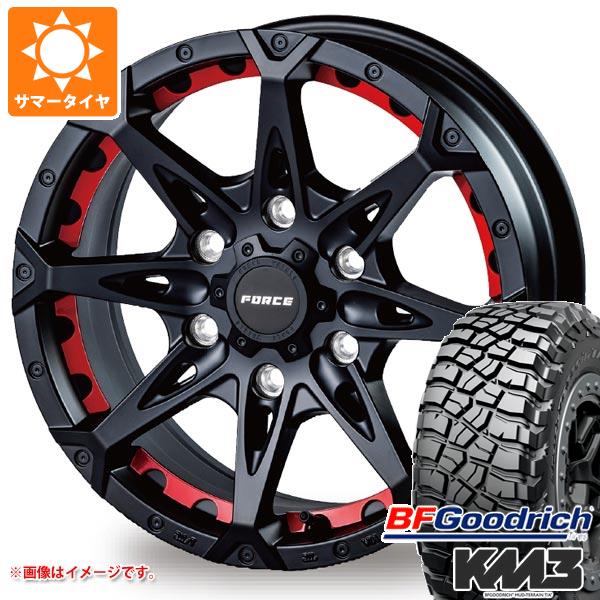 ハイラックス 120系用 サマータイヤ BFグッドリッチ マッドテレーンT/A KM3 LT265/70R17 121/118Q フォース デナリ 8.0 17 :denarimb 27566 t80995yt:タイヤ1番