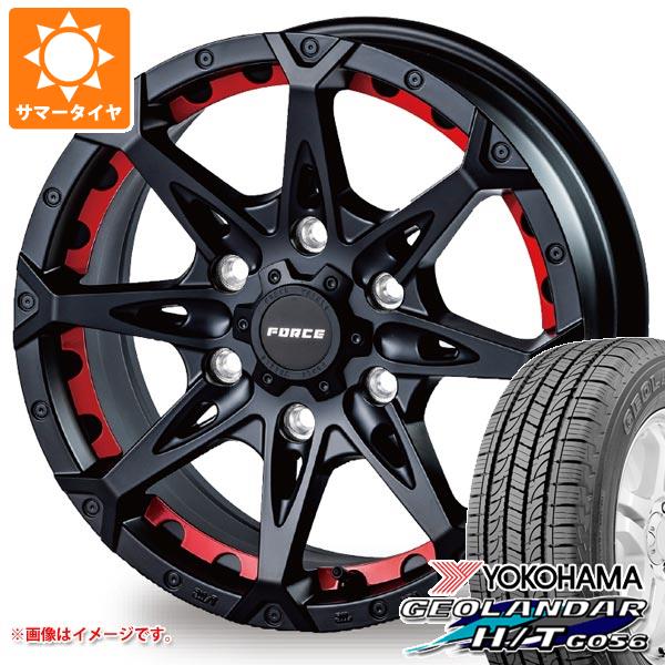 5本セット FJクルーザー 10系用 サマータイヤ ヨコハマ ジオランダー H/T G056 265/70R17 115S ブラックレター フォース デナリ 8.0 17 :denarimb 19610 t801004yt 5:タイヤ1番