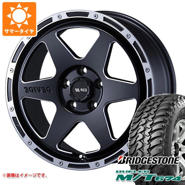 RAV4 50系用 サマータイヤ ブリヂストン デューラー M/T674 LT225/75R16 110/107Q アウトラインホワイトレター SSR ディバイド TR 6 7.0 16 :devtr6 14442 t801011yt:タイヤ1番