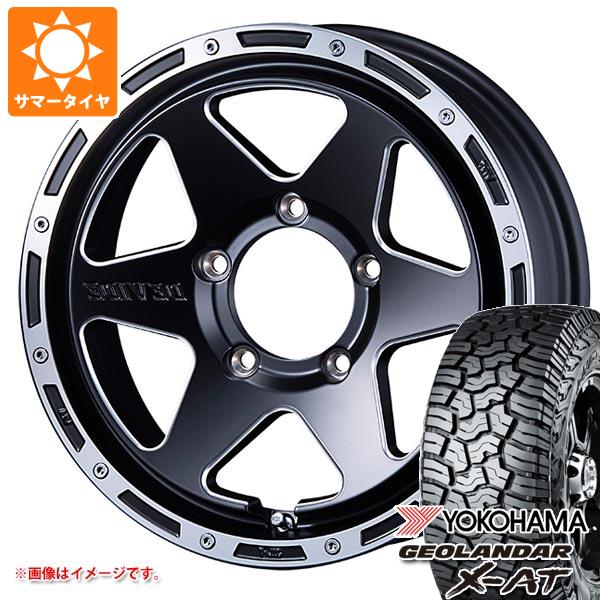 5本セット ジムニー JB64W用 2023年製 サマータイヤ ヨコハマ ジオランダー X-AT G016 LT215/70R16 100/97Q ブラックレター SSR ディバイド TR-6 5.5-16