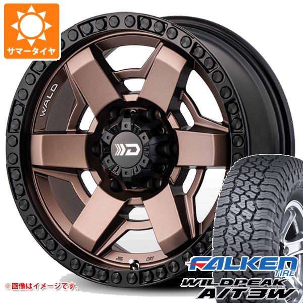 ハイラックスサーフ215系用 サマータイヤ ファルケン ワイルドピーク A/T3W 265/65R17 116S XL  ヴァルド デザートライン DS001 8.0-17