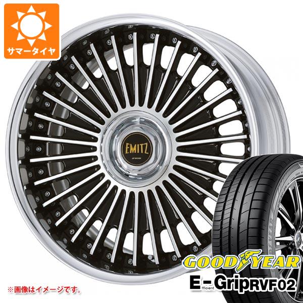 サマータイヤ 245/35R20 95W XL グッドイヤー エフィシエントグリップ RVF02 ワーク イミッツ 8.0 20 :emitz 36606:タイヤ1番