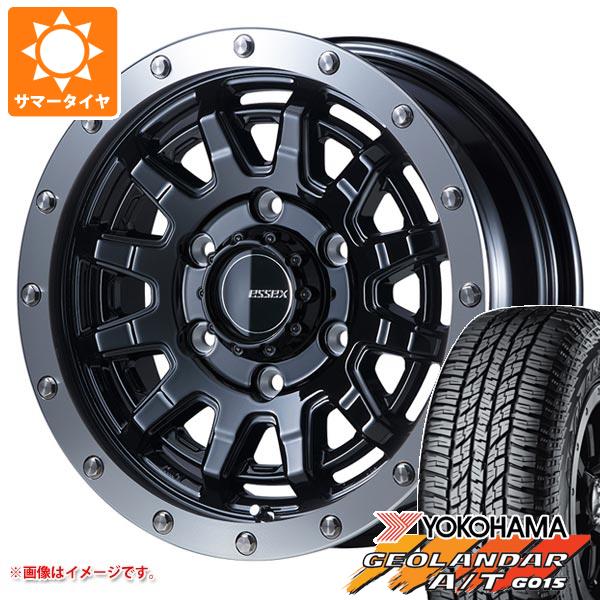 ハイエース 200系用 サマータイヤ ヨコハマ ジオランダー A/T G015 215/70R16 100H ブラックレター エセックス EX 16 6.5 16 :eseex16 25581 t80971yt:タイヤ1番