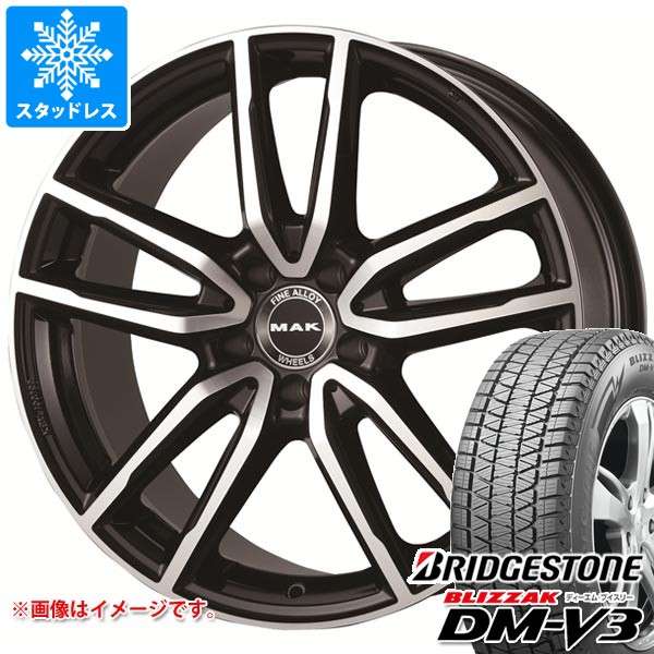 メルセデスベンツ H243 EQAクラス用 スタッドレス ブリヂストン ブリザック DM-V3 235/55R18 100Q MAK エボ