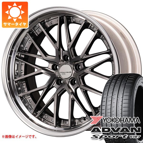 トヨタ 40系アルファード用 サマータイヤ ヨコハマ アドバンスポーツV107 245/45R20 103Y XL V107A SSR エグゼキューター CV07S 8.0-20
