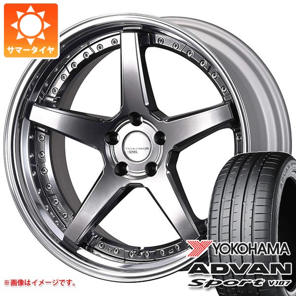 トヨタ 40系アルファード用 サマータイヤ ヨコハマ アドバンスポーツV107 245/45R20 103Y XL V107A SSR エグゼキューター CV06S 8.0-20