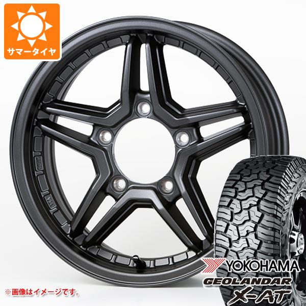 5本セット ジムニーシエラ JB74W用 2024年製 サマータイヤ ヨコハマ ジオランダー X AT G016 LT215/70R16 100/97Q ブラックレター ジャオス エクセル JX3 6.0 16 :exjx3s 36857 s86770zk 5:タイヤ1番