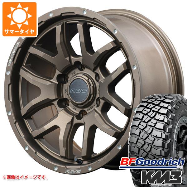 ハイラックスサーフ215系用 サマータイヤ BFグッドリッチ マッドテレーンT/A KM3 LT265/65R17 120/117Q  レイズ デイトナ F6 ブースト 8.0-17