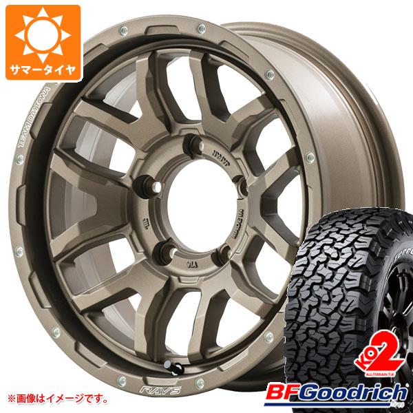 5本セット ジムニーシエラ JB74W用 サマータイヤ BFグッドリッチ オールテレーンT/A KO2 LT235/70R16 104/101S ホワイトレター デイトナ F6 ブースト 6.0-16