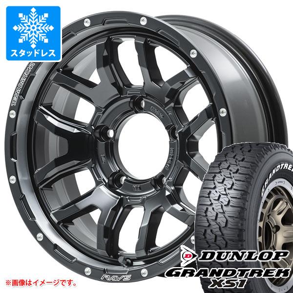 スズキ ジムニーノマド JC74W用 スタッドレス ダンロップ グラントレック XS1 185/85R16 105/103L LT ホワイトレター レイズ デイトナ F6 ブースト