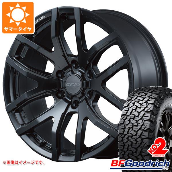 サマータイヤ 285/70R17 121/118R BFグッドリッチ オールテレーンT/A KO2 ホワイトレター レイズ デイトナ F6 ゲイン ブラックエディション 8.0-17