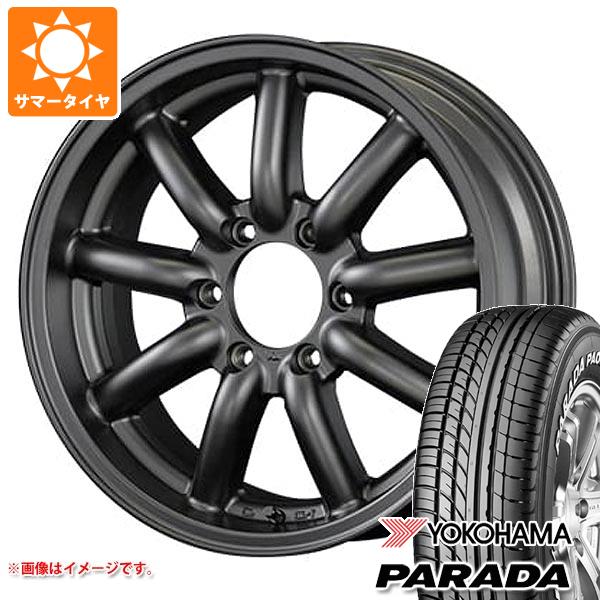 NV350キャラバン E26用 2024年製 サマータイヤ ヨコハマ パラダ PA03 215/65R16C 109/107S ホワイトレター ファブレス ヴァローネ MC-9 6.5-16｜tire1ban