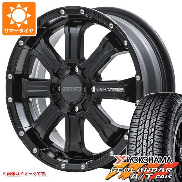 ハスラー用 サマータイヤ ヨコハマ ジオランダー A/T G015 165/60R15 77H ブラックレター レイズ デイトナ FDX K 5.0 15 :fdxk 24998 s861016zk:タイヤ1番