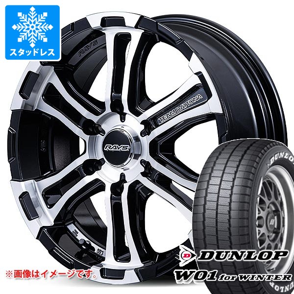 DUNLOP - トヨタ 御機嫌はやりっ児 200系用 スタッドレス ダンロップ W01 for 冬季 215/65R16C 109/107N 白いこと雁の使い レイズ FDX-SG 冬タイヤ、ホイールセット-タイヤ、ホイール-自動車