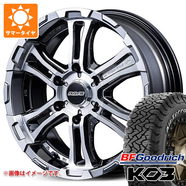 トヨタ ハイエース 200系用 2026年製 サマータイヤ BFグッドリッチ オールテレーンT/A KO3 LT215/70R16 100/97S ホワイトレター レイズ FDX-SG 6.5-16