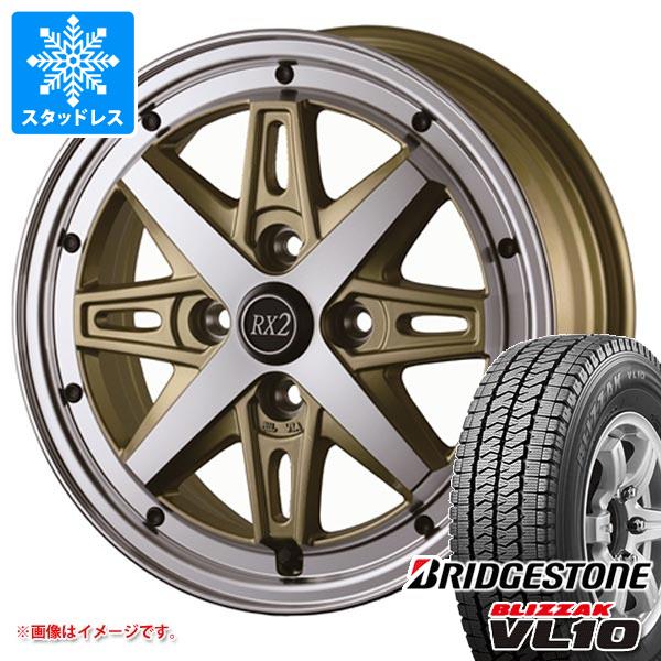 ハイゼットトラック S500系用 スタッドレス ブリヂストン ブリザック VL10 145/80R12 80/78N (145R12 6PR相当) ドゥオール フェニーチェ RX2｜tire1ban