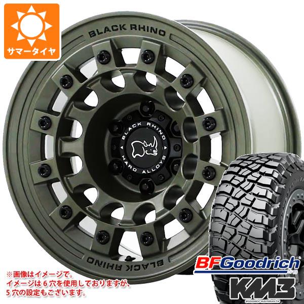 5本セット ジープ ラングラー JK/JL系用 サマータイヤ BFグッドリッチ マッドテレーンT/A KM3 35x12.50R17LT 121Q ブラックライノ フジ :fujiogw 27563 j27123p 5:タイヤ1番