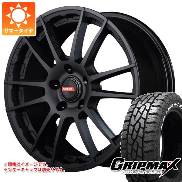 RAV4 50系用 サマータイヤ グリップマックス マッドレイジ R/T MAX LT225/65R17 107/103S ホワイトレター レイズ グラムライツ 57XR X 7.0 17 :g57rxbk5 36510 t801013yt:タイヤ1番