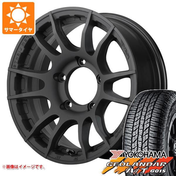 ジムニーシエラ JB74W用 サマータイヤ ヨコハマ ジオランダー A/T G015 LT225/75R16 115/112R アウトラインホワイトレター レイズ グラムライツ 57XR X 6.0 16 :g57rxbks 22941 s861005zk:タイヤ1番