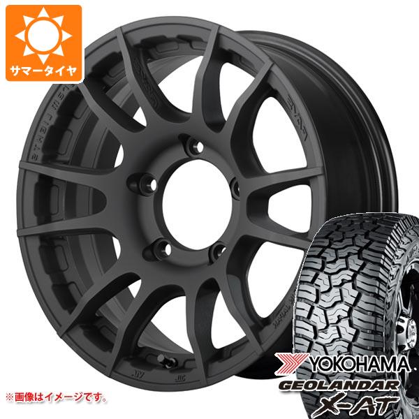 5本セット ジムニーシエラ JB74W用 サマータイヤ ヨコハマ ジオランダー X AT G016 LT215/70R16 100/97Q ブラックレター レイズ グラムライツ 57XR X 6.0 16 :g57rxbks 36857 s86770zk 5:タイヤ1番