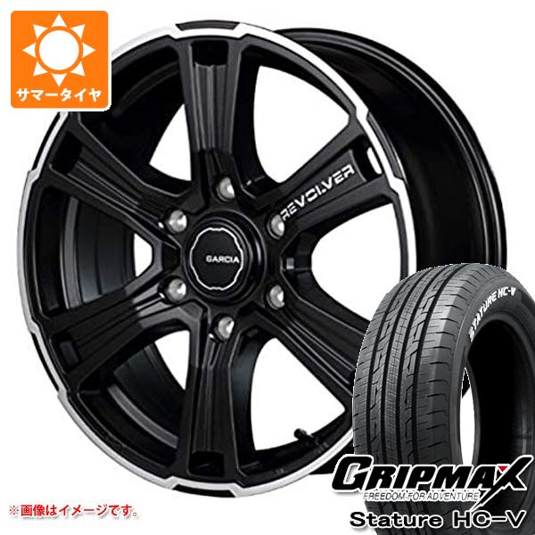 ハイエース 200系用 サマータイヤ グリップマックス スタチャー HC V 215/60R17C 109/107S ホワイトレター ガルシア エスエス リボルバー 6.5 17 :galrevh 39754 t80968yt:タイヤ1番