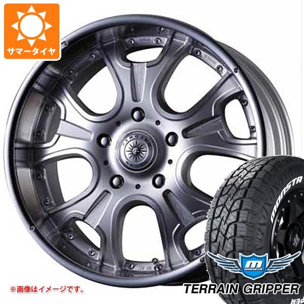 ランドクルーザー200用 サマータイヤ モンスタ テレーングリッパー 285/50R20 116H XL ホワイトレター クリムソン ヘラクレス モノブロック F/A 9.5-20