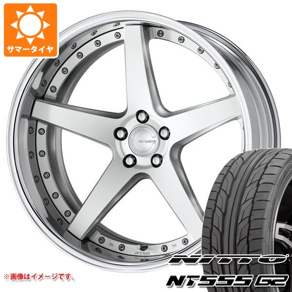 40系アルファード用 サマータイヤ ニットー NT555 G2 245/45R20 103W XL  ワーク グノーシス CVF 8.0-20