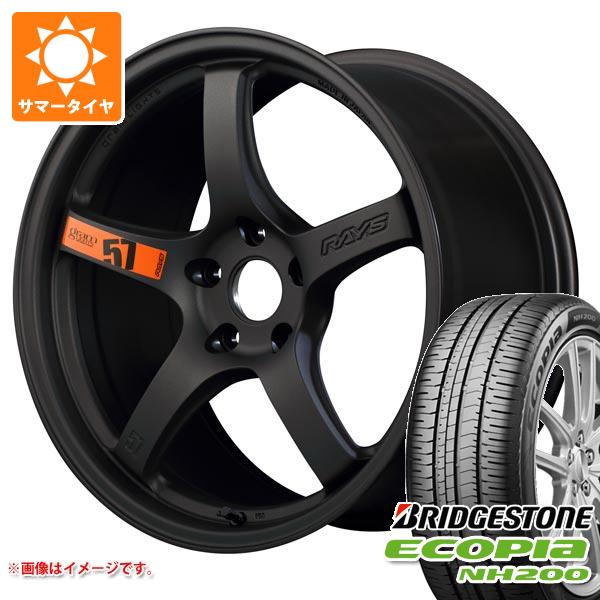 サマータイヤ 225/45R18 95W XL ブリヂストン エコピア NH200 レイズ グラムライツ 57CR スペックD 8.5-18