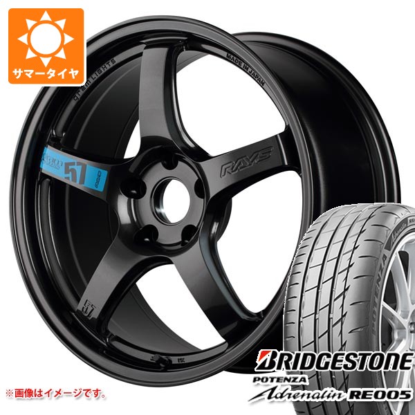 サマータイヤ 235/40R18 95Y XL ブリヂストン ポテンザ アドレナリン RE005 レイズ グラムライツ 57CR スペックM 8.5-18