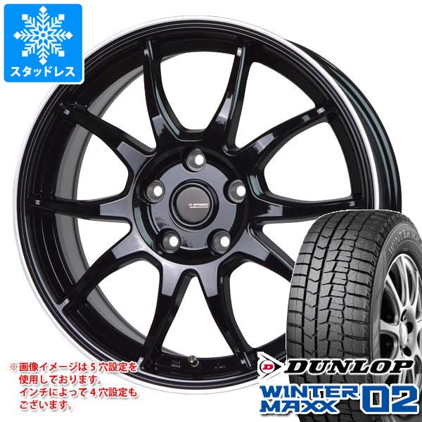 スタッドレスタイヤ ダンロップ ウインターマックス02 WM02 205/50R17 93T XL ジースピード P-06 7.0-17｜tire1ban