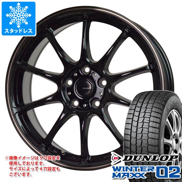 スタッドレスタイヤ ダンロップ ウインターマックス02 WM02 245/40R18 97T XL ジースピード P-07 7.5-18｜tire1ban