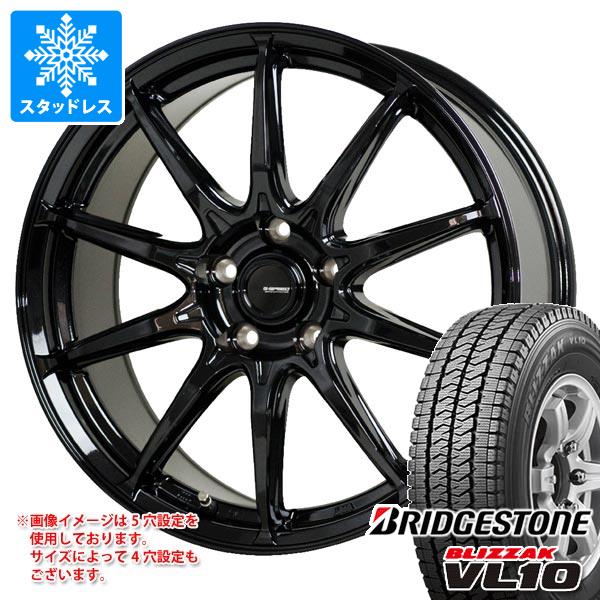スタッドレスタイヤ ブリヂストン ブリザック VL10 145/80R12 80/78N (145R12 6PR相当) ジースピード G-05 3.5-12