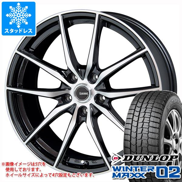 スタッドレスタイヤ ダンロップ ウインターマックス02 WM02 195/65R15 91Q ジースピード P-02 6.0-15｜tire1ban