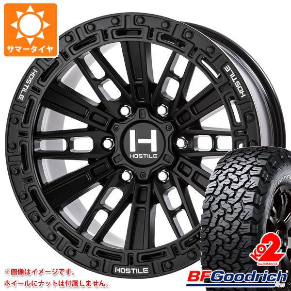 ランドクルーザー プラド 150系用 サマータイヤ BFグッドリッチ オールテレーンT/A KO2 LT285/70R17 121/118R ホワイトレター HOSTILE H129 モハベ 9.0 17 :h129a6 19591 t80988yt:タイヤ1番