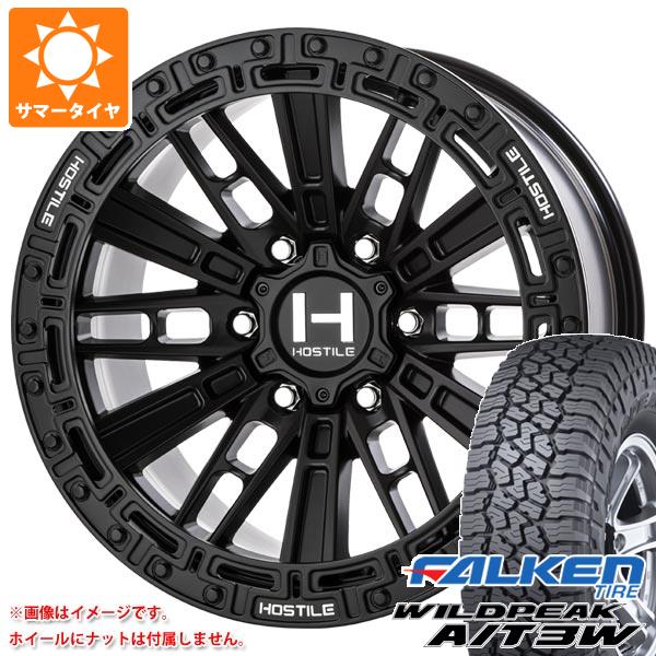 FJクルーザー 10系用 サマータイヤ ファルケン ワイルドピーク A/T3W LT285/70R17 116Q  HOSTILE H129 モハベ 9.0-17