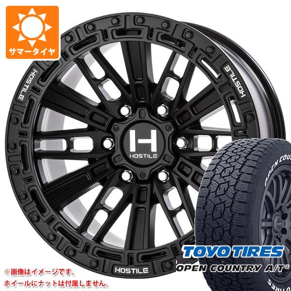 ハイラックス 120系用 サマータイヤ トーヨー オープンカントリー A/T3 265/70R17 115T ホワイトレター ホスタイル H129 モハベ 9.0 17 :h129a6 41270 t80995yt:タイヤ1番