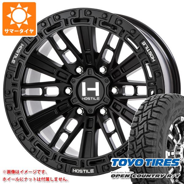 ランドクルーザー プラド 150系用 サマータイヤ トーヨー オープンカントリー R/T LT285/70R17 116/113Q ホワイトレター HOSTILE H129 モハベ 9.0 17 :h129a6 35680 t80988yt:タイヤ1番