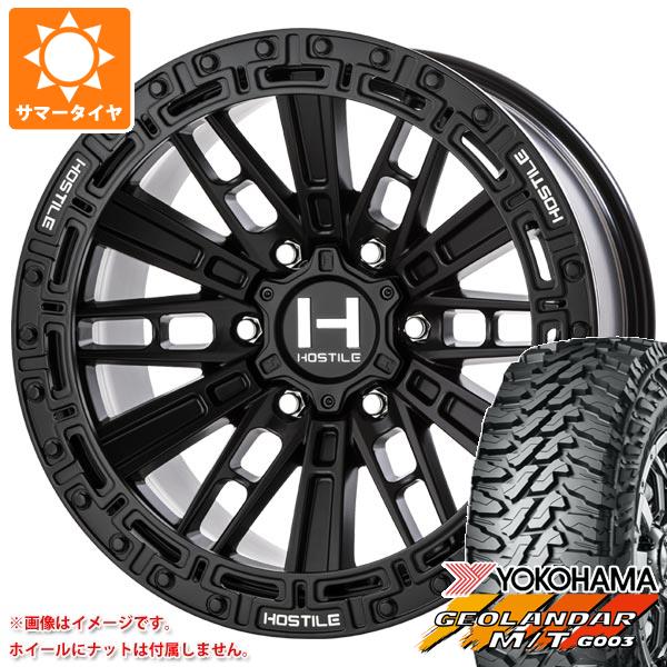 FJクルーザー 10系用 2024年製 サマータイヤ ヨコハマ ジオランダー M/T G003 LT265/70R17 121/118Q HOSTILE H129 モハベ 9.0 17 :h129a6 25910 t801004yt:タイヤ1番