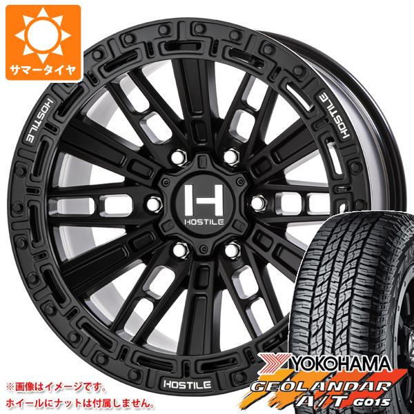 FJクルーザー 10系用 サマータイヤ ヨコハマ ジオランダー A/T G015 P285/70R17 117T アウトラインホワイトレター HOSTILE H129 モハベ 9.0 17 :h129a6 39676 t801005yt:タイヤ1番